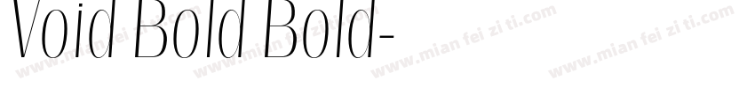 Void Bold Bold字体转换